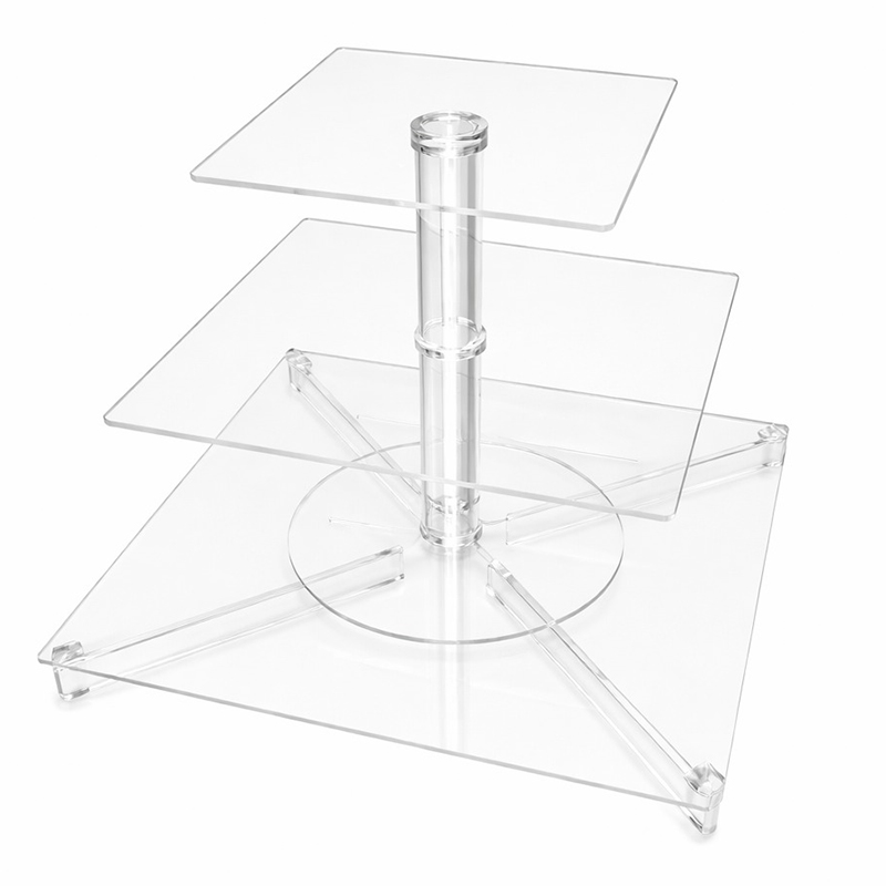 Suport pătrat cu 3 nivele pentru tort SPEv 16