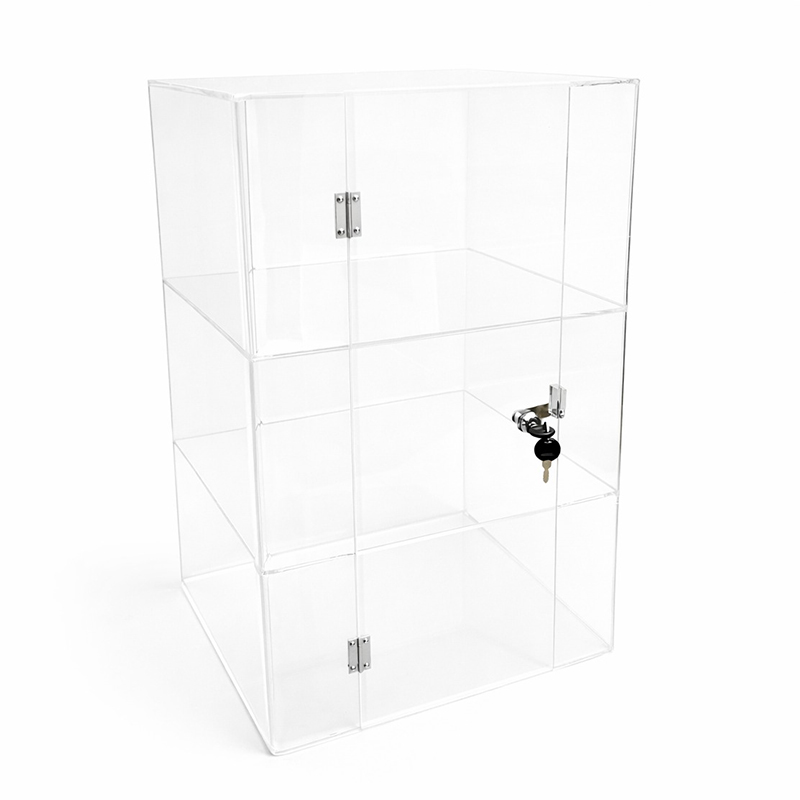 Vitrina expunere cu 2 rafturi si yala SVE 7