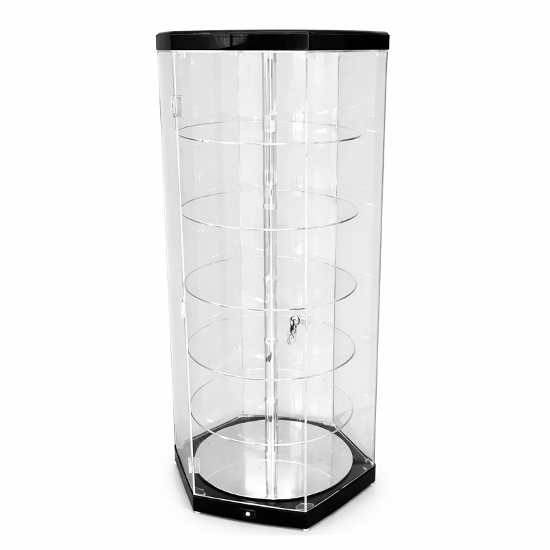 Vitrina rotativa cu 6 polite si iluminare cu LED-uri SVE 2.2