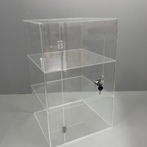 Vitrina expunere cu 2 rafturi si yala SVE 7