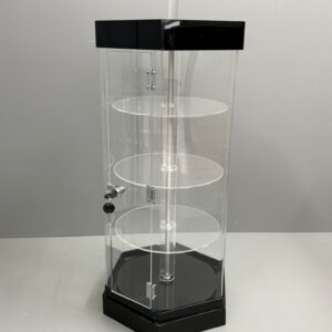 Vitrina rotativa cu 4 polite si iluminare cu LED-uri SVE 2.1