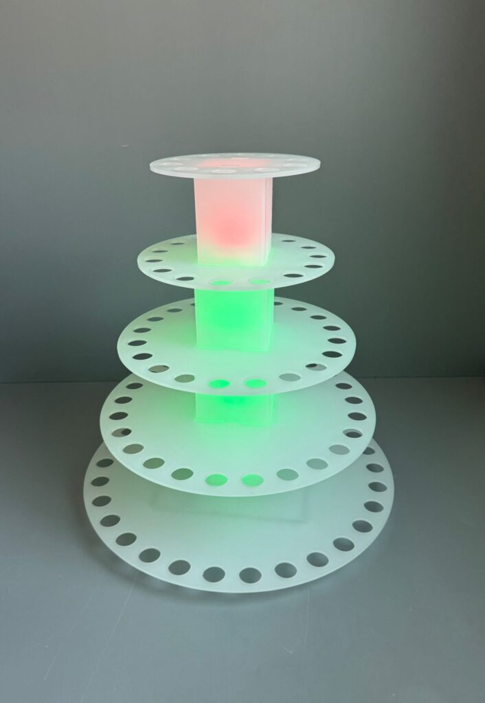 Suport shoturi tortul mirelui 100 pahare-pleximet