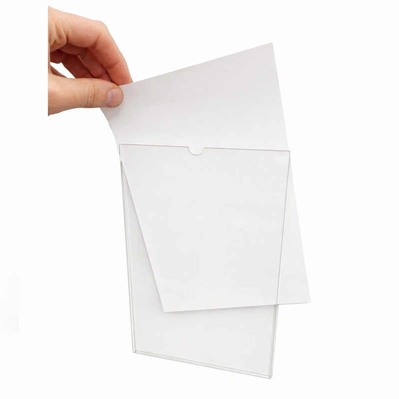 Suport afise pentru usa cu banda adeziva